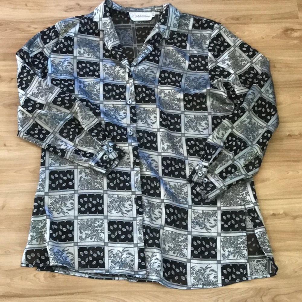 Semi sheer blouse